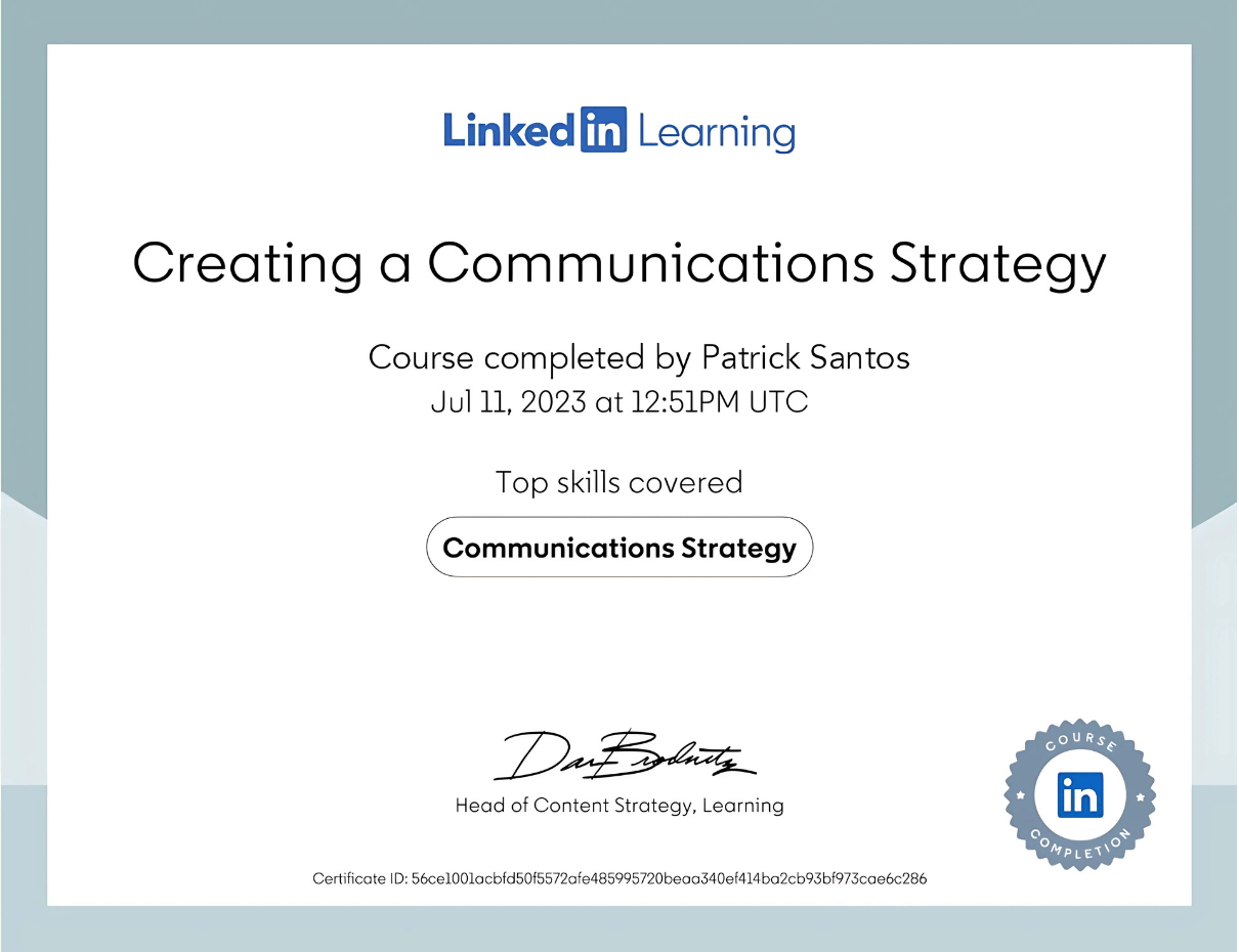 Linkedin Learning Cert 3