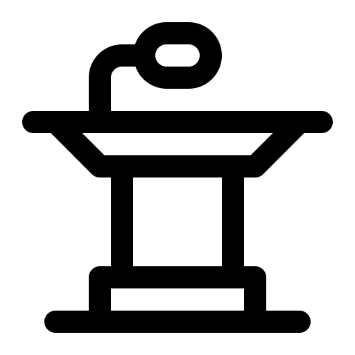 Speaker speech Podium_ICON