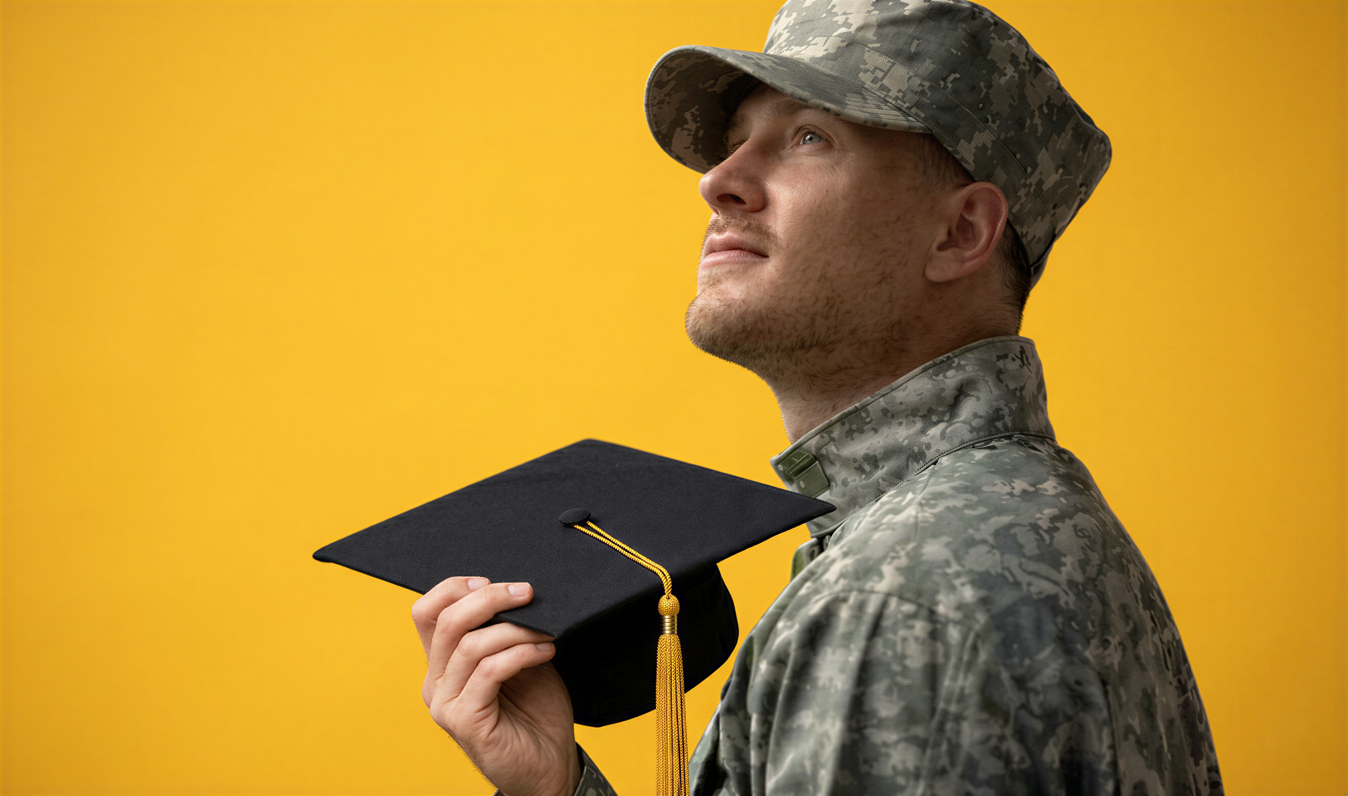 With graduation cap enhanced